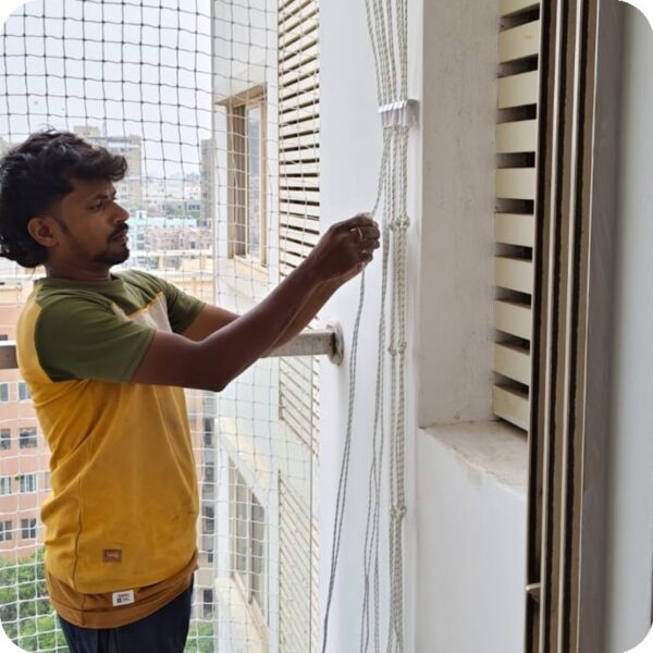 Children safety net installation Vizag
