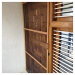 Door mosquito mesh installation in Bangalore homes