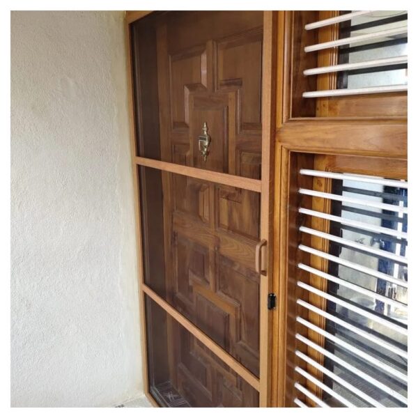 Door mosquito mesh installation in Bangalore homes