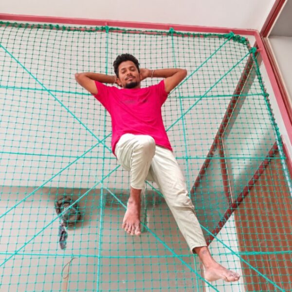 Heavy Duty Safety Net Installation in Commercial Building