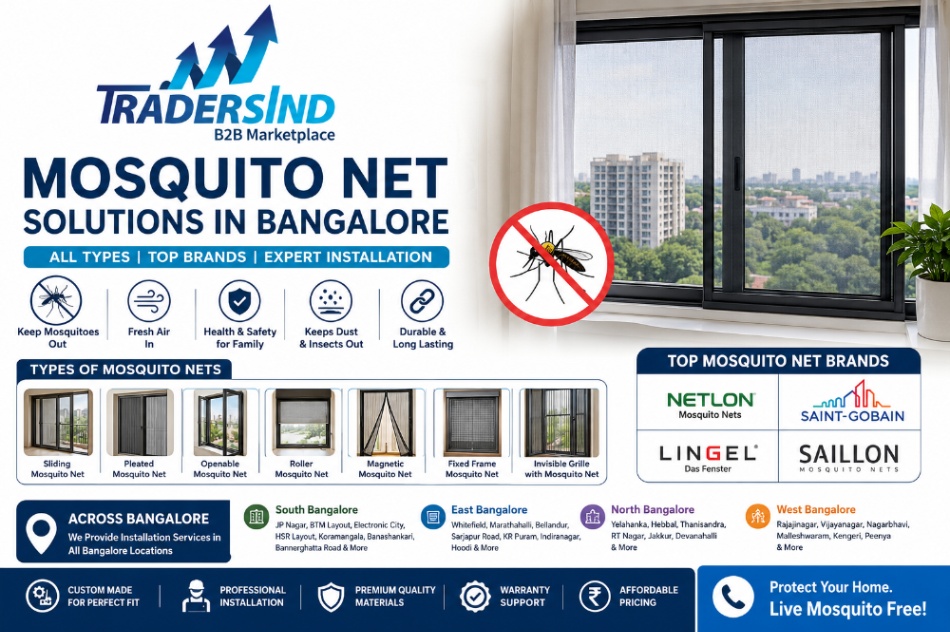 TradersInd mosquito net services Bangalore