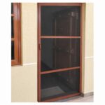 Modern mosquito net door with aluminium frame