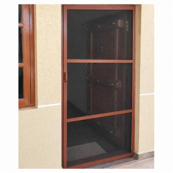 Modern mosquito net door with aluminium frame