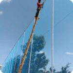 Pigeon safety net for residential apartments