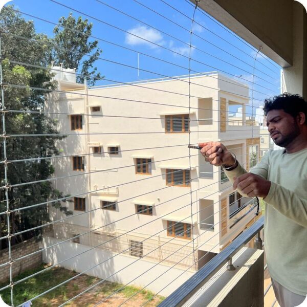 Residential Balcony Safety Nets Services Near Yeshwanthpura Bangalore