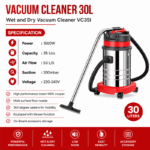 Vacuum Cleaner0 Litre Specifications