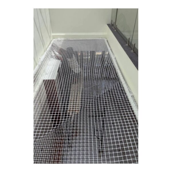 Floor safety net installation service for construction sites, industrial areas, and building safety protection in Bangalore