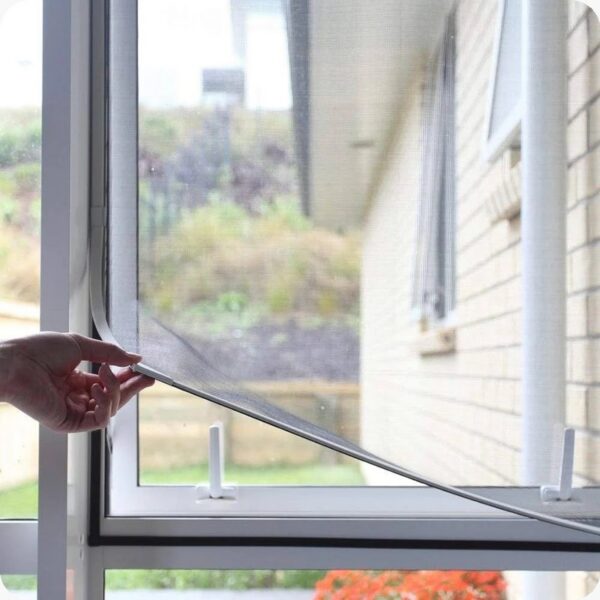 Magnetic mosquito net for windows and doors with easy removable mesh system