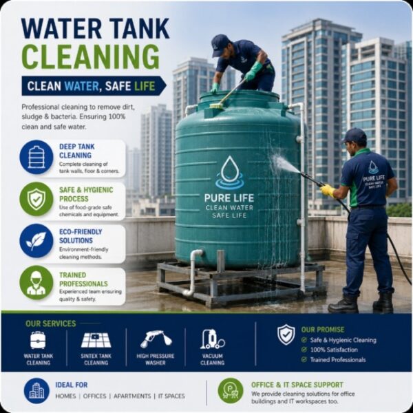 High pressure water tank cleaning service Bangalore