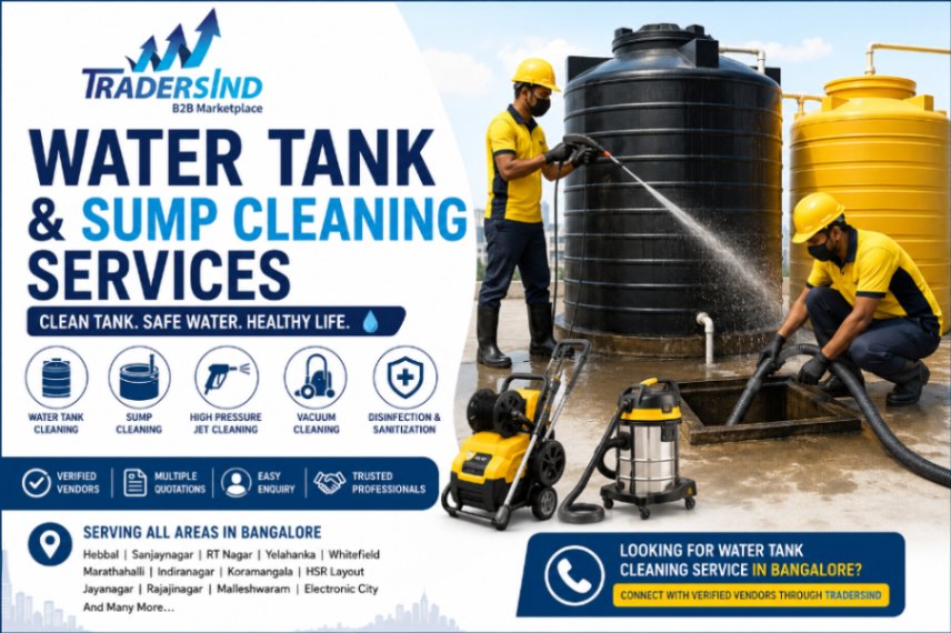 Water tank and Sump cleaning services in Bangalore