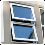 High-quality UPVC top-hung window for bathroom, kitchen and commercial buildings