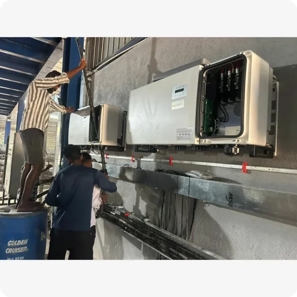 Hybrid Solar Power System Installation by SUNVIBES ENERGY Bangalore