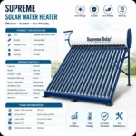 Stainless Steel Supreme Solar Water Heater