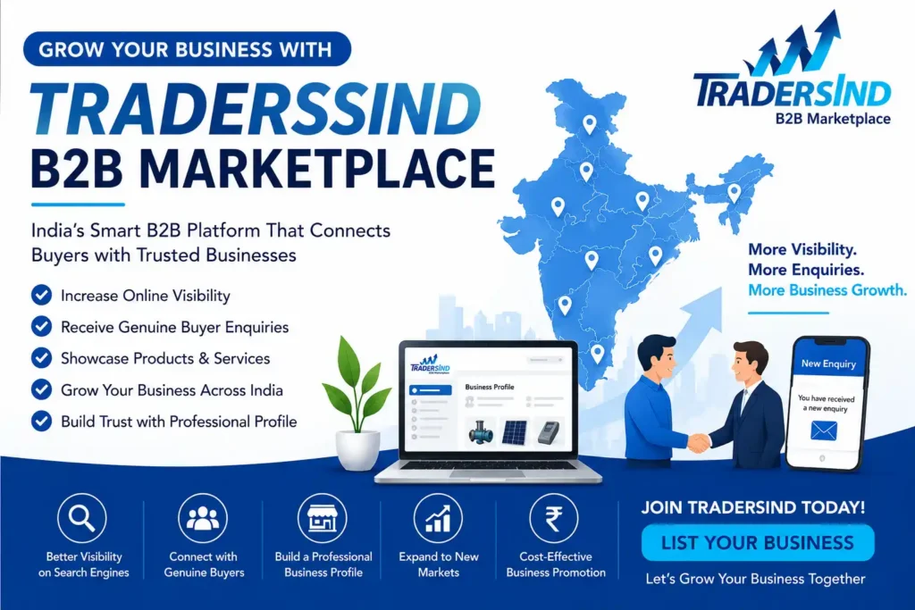 How TradersInd helps businesses grow with increased online visibility, genuine buyer enquiries, and a powerful B2B marketplace platform.