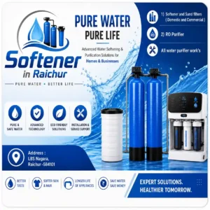 Automatic Hard Water Softener installation in Raichur