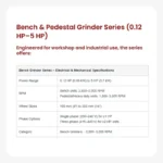 Bench Grinder Machine Ahmedabad Gujarat manufactured by Pavitra Industries for industrial grinding applications