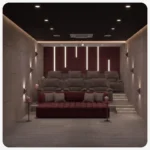 Home theatre projector and audio system