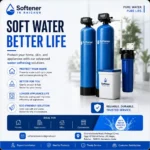 Industrial hard water softener installation project