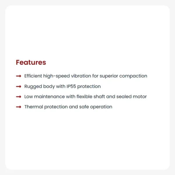 Pavitra Industries Needle Vibrator Motor for concrete compaction