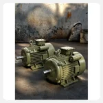 Speed Motors olive green industrial electric motors with foot mounting and terminal boxes