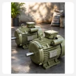 Speed Motors olive green industrial electric motors with front shafts and terminal boxes