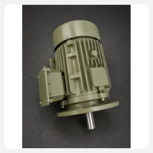 Speed Motors orange foot mounted vibrating motor with electrical terminal box