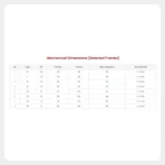 center-flange-vibratory-motor-mechanical-dimensions-table