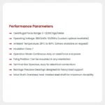 center-flange-vibratory-motor-performance-parameters