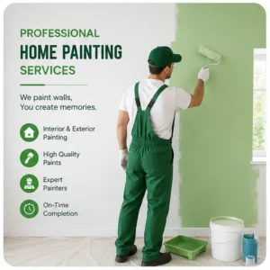 Exterior house painting service by Rainbow Home Solutions Bangalore