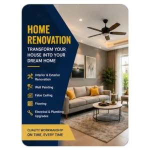 Home renovation services in K Channasandra Bangalore by Rainbow Home Solutions