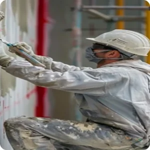House renovation wall and civil repair work with professional wall plastering