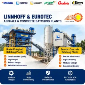 Asphalt plants and concrete batching plants supplied by ARK Karnataka