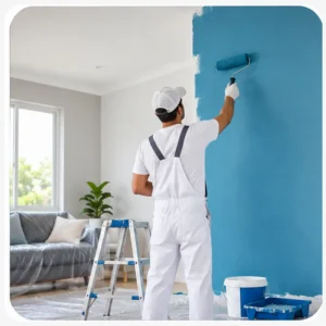 Interior wall painting service by professional painter